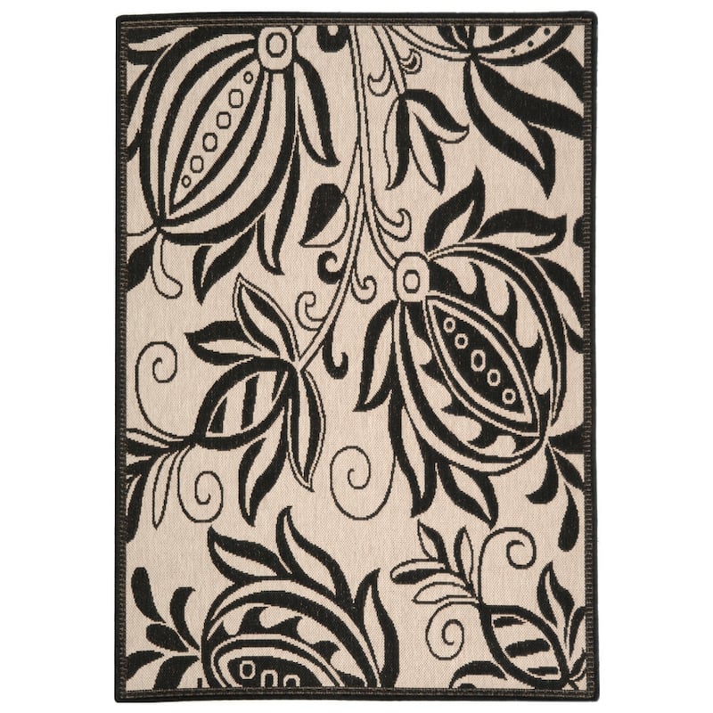 SAFAVIEH Courtyard Leatrice Indoor/ Outdoor Patio Backyard Rug