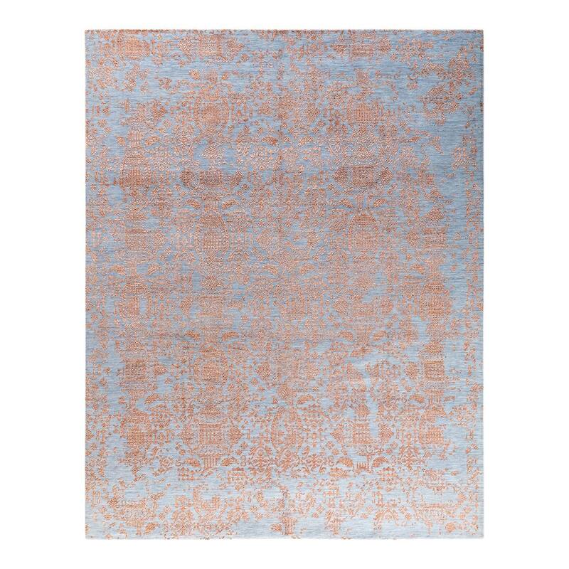 Ikat One-of-a-Kind Handmade Area Rug - Gold, 7' 10" x 10' 1" - 7' 10" x 10' 1"