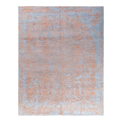 Ikat One-of-a-Kind Handmade Area Rug - Gold, 7' 10" x 10' 1" - 7' 10" x 10' 1"