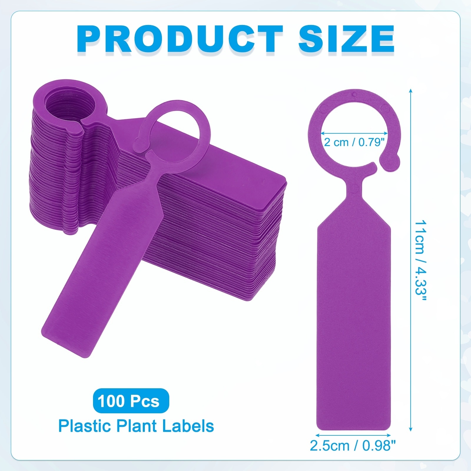 Waterproof Plastic Plant Labels Plant Hanging Labels Color Hanging Plant Markers