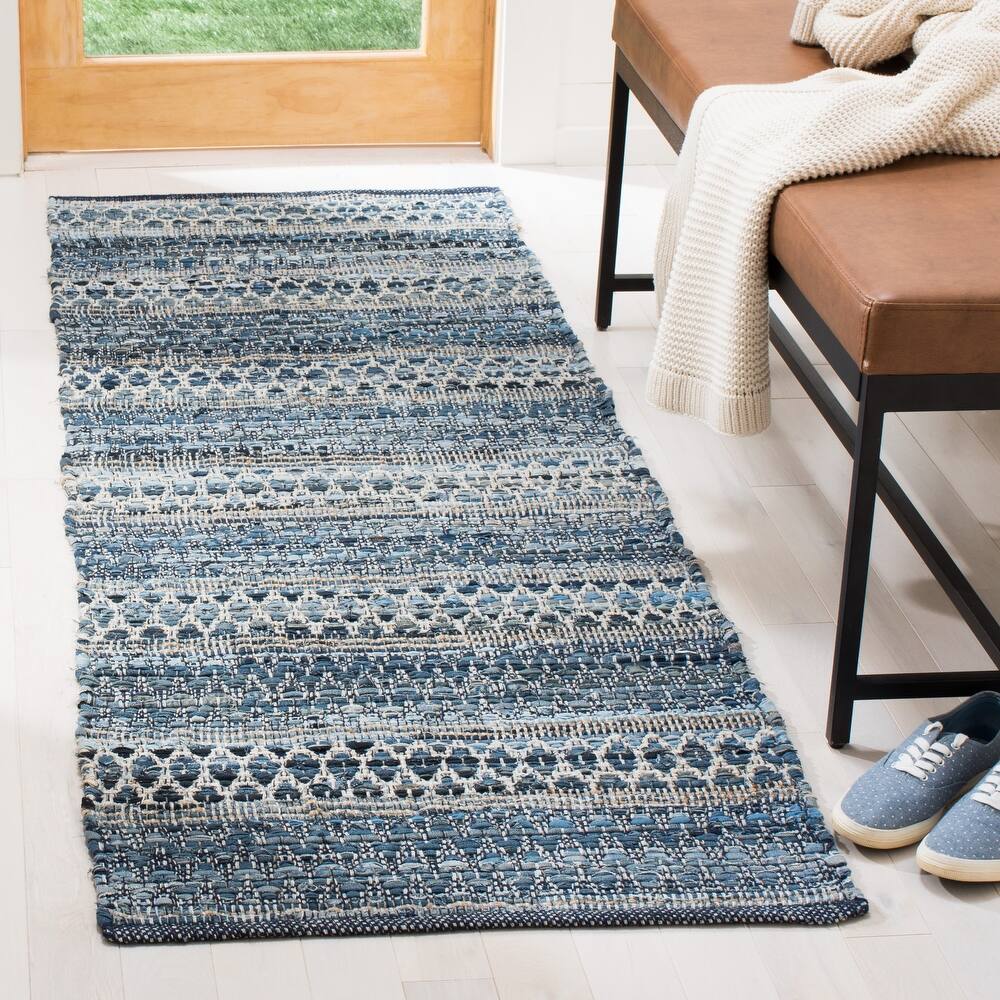 SAFAVIEH Handmade Montauk Heirloom Casual Geometric Cotton Rug