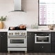 preview thumbnail 25 of 51, Autograph Edition 30" 4.0 cu. ft. Dual Fuel Range with Gas Stove and Electric Oven in Fingerprint Resistant Stainless Steel
