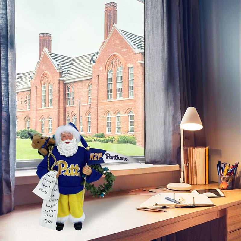 NCAA 12" University of Pittsburgh Proud Santa