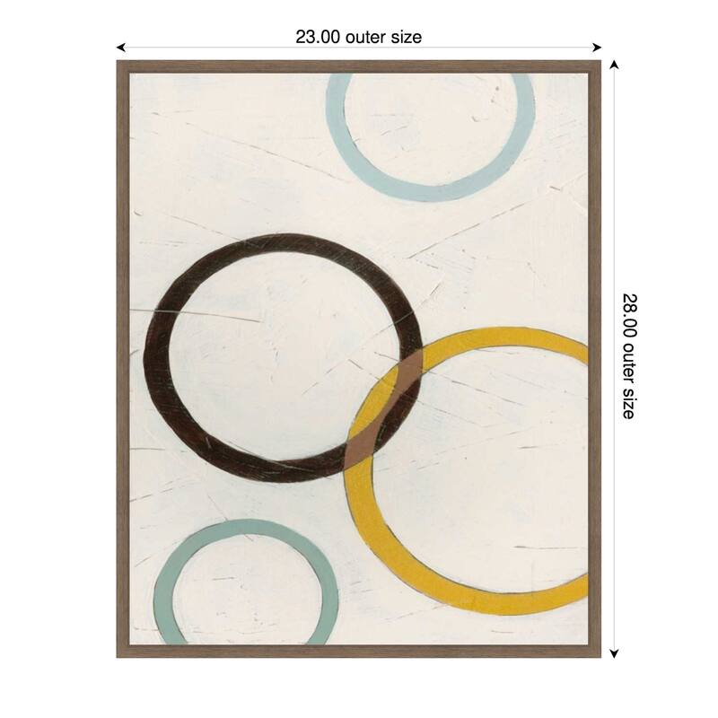 Tangle No. 4 by June Erica Vess (23 x 28 in.), Framed Canvas Wall Art Print