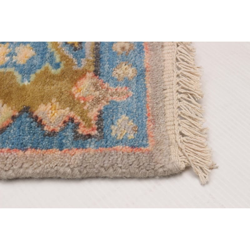 ECARPETGALLERY Hand-knotted Modern Oushak Taupe Wool Rug - 2'5 x 23'5
