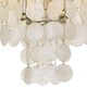 preview thumbnail 2 of 3, Brielle 3 Light Antique Silver Ceiling Mount - 13'' W x 16'' H