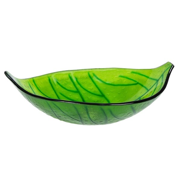 Shop Eden Bath Green Leaf Shaped Vessel Sink Free Shipping
