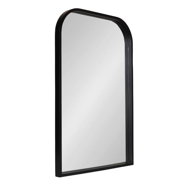 Kate and Laurel Travis Arch Framed Wall Mirror - 24x36 - Black