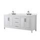 Option White / Giotto Quartz Top / Matte Black Hardware