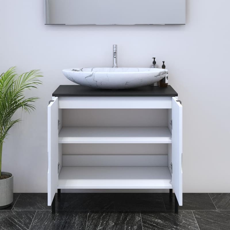 Teardrop 2D 80 Floating Bathroom Vanity (32" Width)