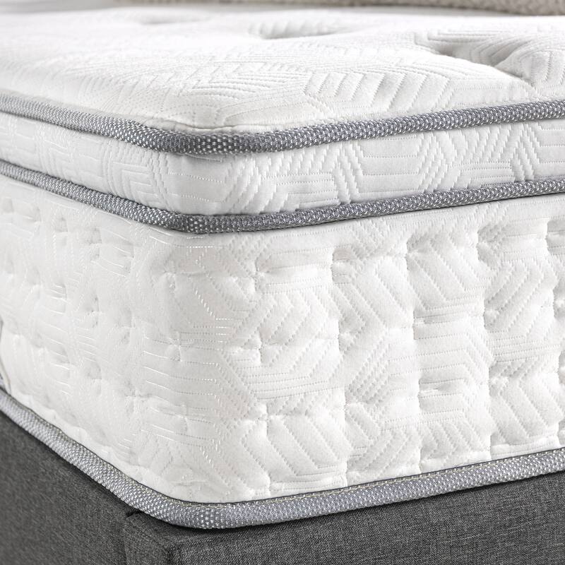 Priage by ZINUS 12" Euro Box Top Pocket Spring Hybrid Mattress