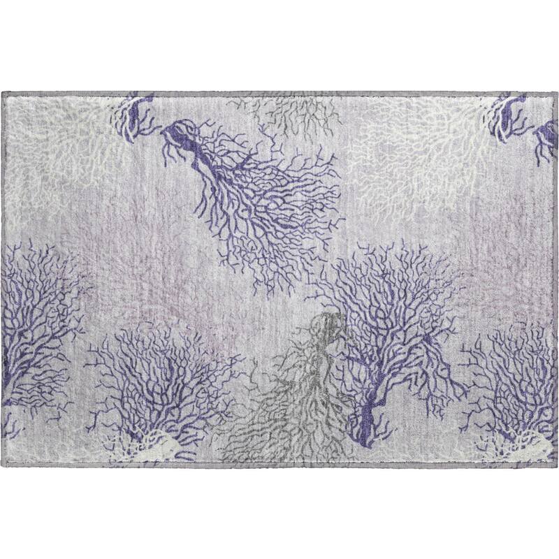 Premium Washable Super Soft Coastal Coral Mayfield Rug