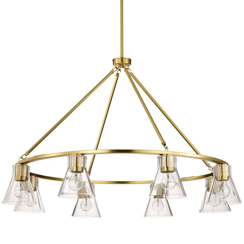 Nuvo Lighting 60/8336 Gianna 8 Light 40" Wide Ring Chandelier - Vintage Brass