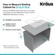 preview thumbnail 9 of 16, KRAUS Granite 33 inch 2-Bowl Undermount Drop-in Kitchen Sink