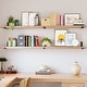 preview thumbnail 7 of 11, Wallniture Forte 72 in Floating Shelves, 2 Pcs, Burnt, Wood