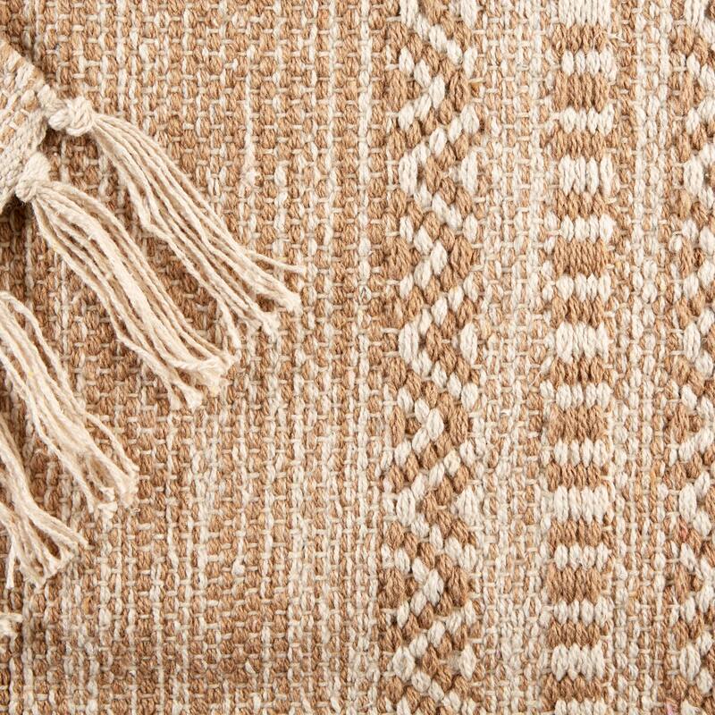 DII Black Ticking Stripe Hand-Loomed Rug 2x3 Ft - 24.0 In. L X 36.0 In. W X 0.2 In. H