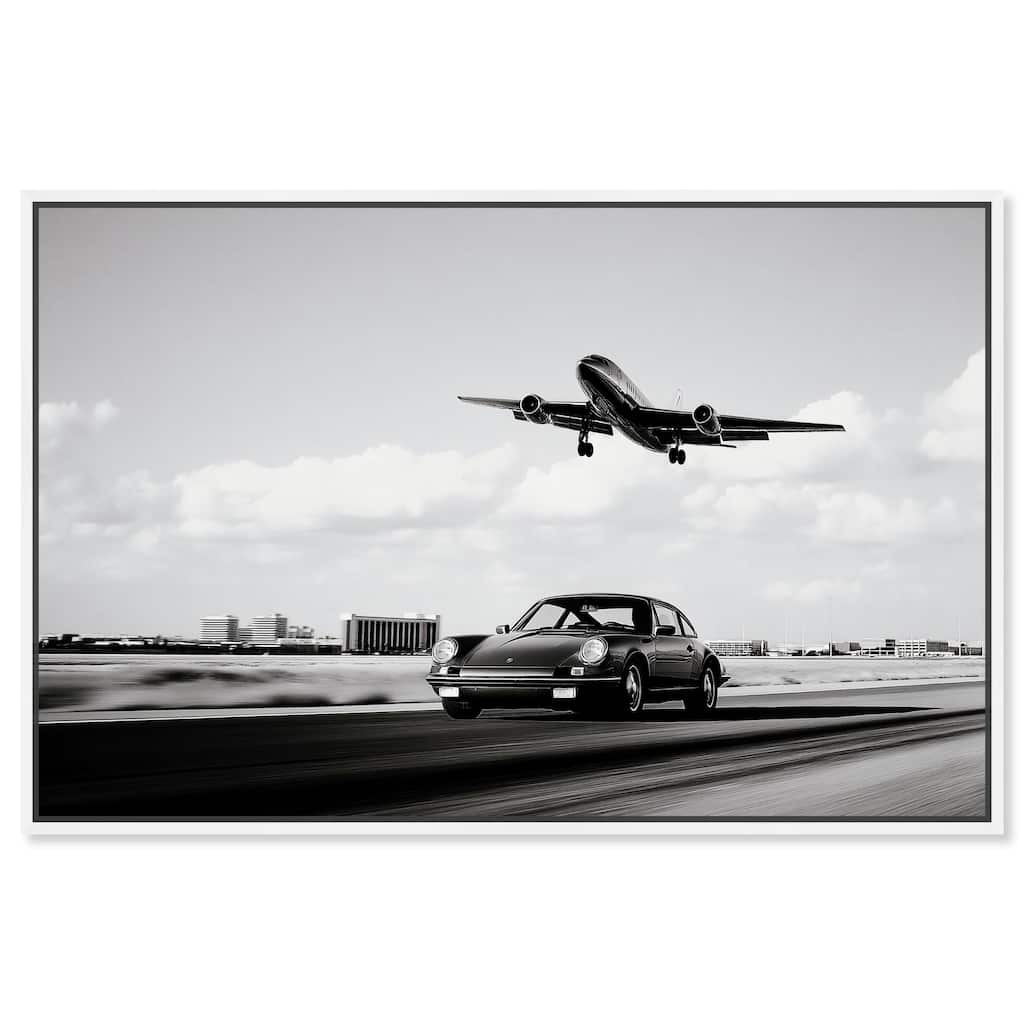 Sports Car Takeoff Canvas by Art Remedy