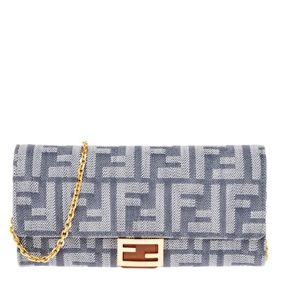 Fendi Baguette Continental Wallet with Chain