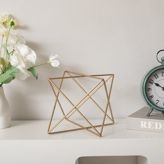 Eclipta Golden Metal Octagram Table Decor - Bed Bath & Beyond - 41421453