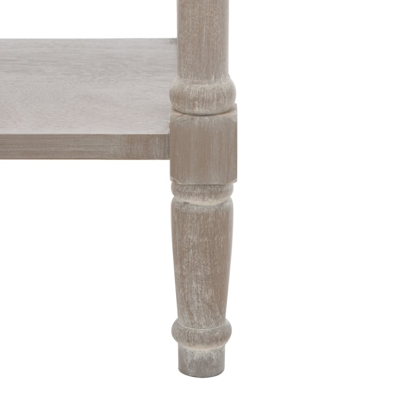 SAFAVIEH Evalena Distressed Black Console Storage Table - 44.5" x 13.4" x 31.5" - 45"W x 13"D x 32"H