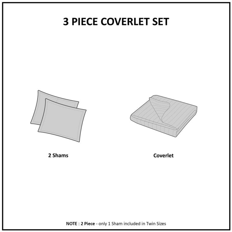 Madison Park Mansfield Reversible Quilt Set