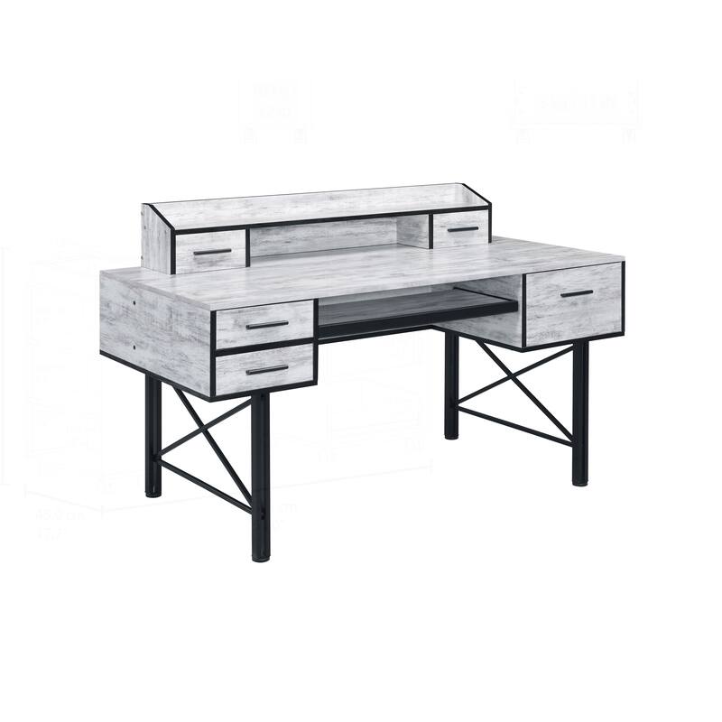 Versatile Computer Desk with Multiple Storage Options