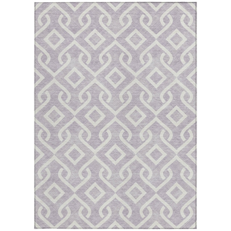 HomeRoots Geometric Transitional Rectangle Outdoor Rug