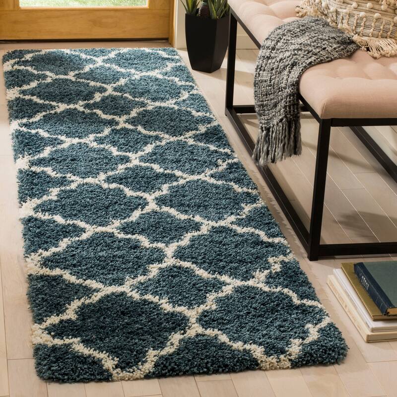 SAFAVIEH Hudson Shag Vitchka Glam Trellis 2-inch Area Rug