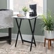 preview thumbnail 3 of 18, Meisel White Faux Marble Tray Table Set