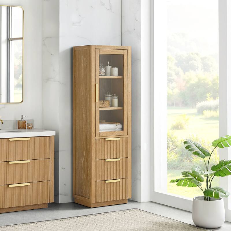 Santarem Solid Wood Bathroom Storage Cabinet