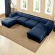 Option 4 Seater with 2 Ottoman Blue
