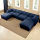 Option 4 Seater with 2 Ottoman Blue