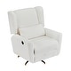 preview thumbnail 5 of 45, Boucle Metal Base Power Recliner Chair with 360° Swivel, 90°-165° Adjustable Backrest, Extended Footrest