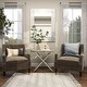 preview thumbnail 4 of 24, White Wood Distressed Foldable Tray Top Boat Accent Table with Oar Leg