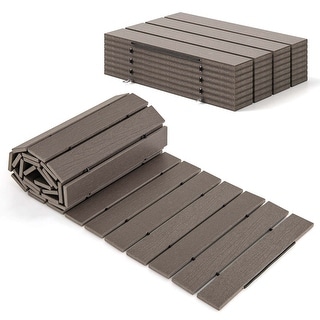 Costway 8 FT Outdoor Pathway with HDPE Frame Non-slip Surface Metal - See Details