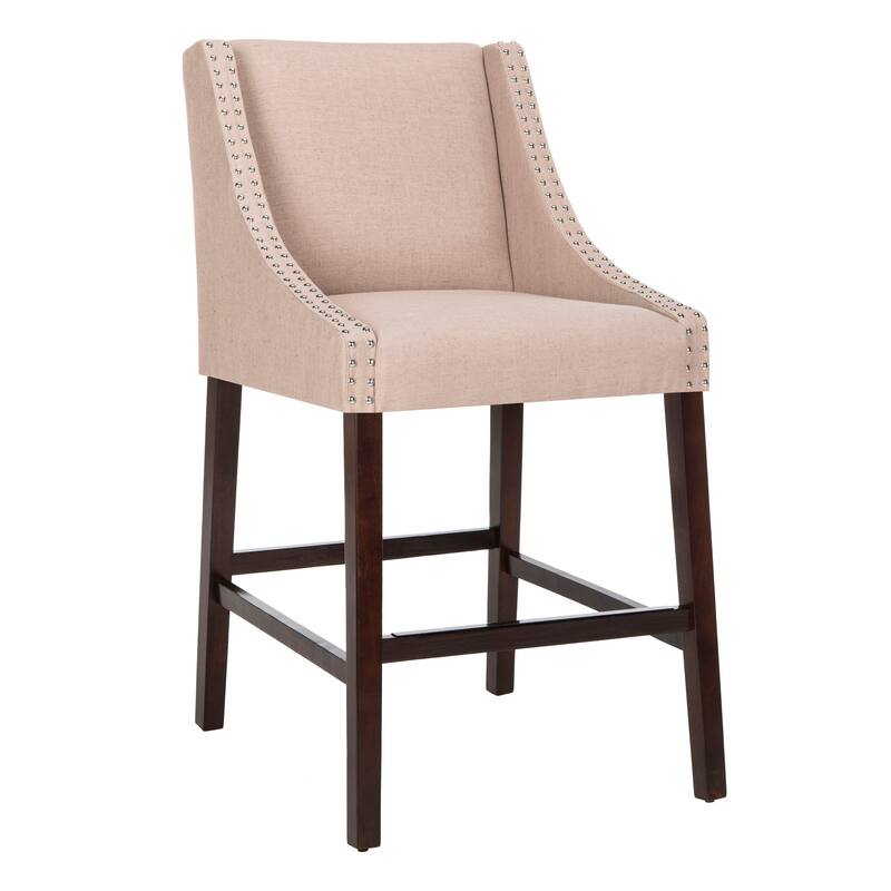 SAFAVIEH Madelijne 29.5 Inch Bar Stool - 23" W x 23" D x 44" H - 23Wx23Dx44H
