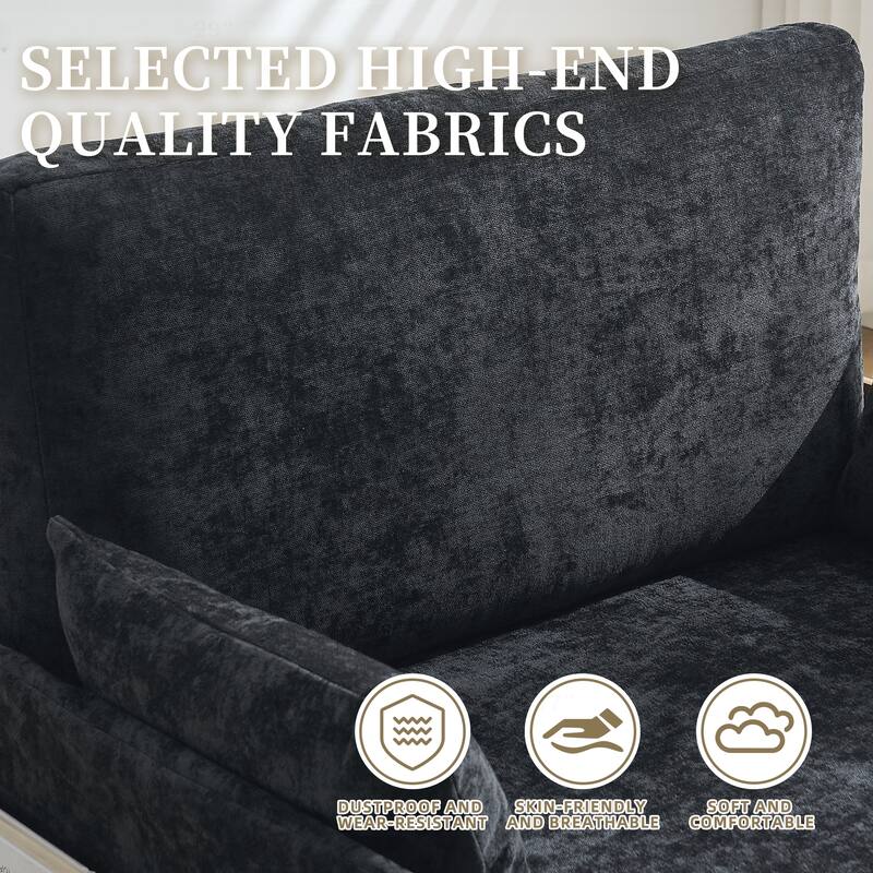 Versatile Convertible Sofa Bed with Extra Pillows for Compact Spaces
