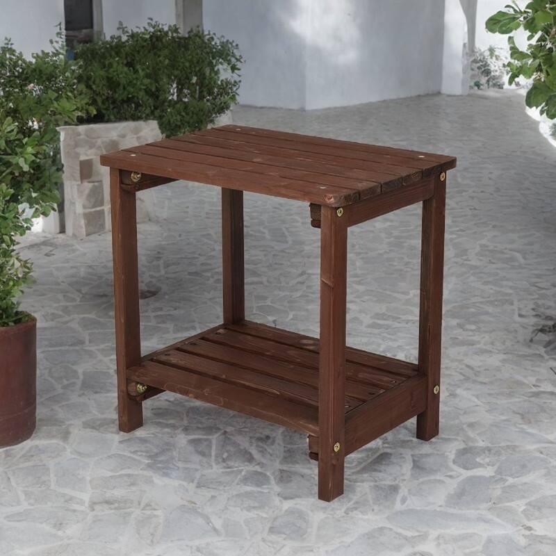 Outdoor Fir Wood End, Coffee, Side Table