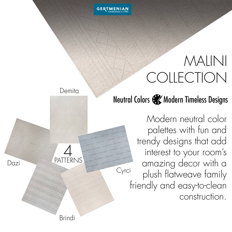 Gertmenian Malini Polypropylene Modern Abstract High-Low Area Rug Collection