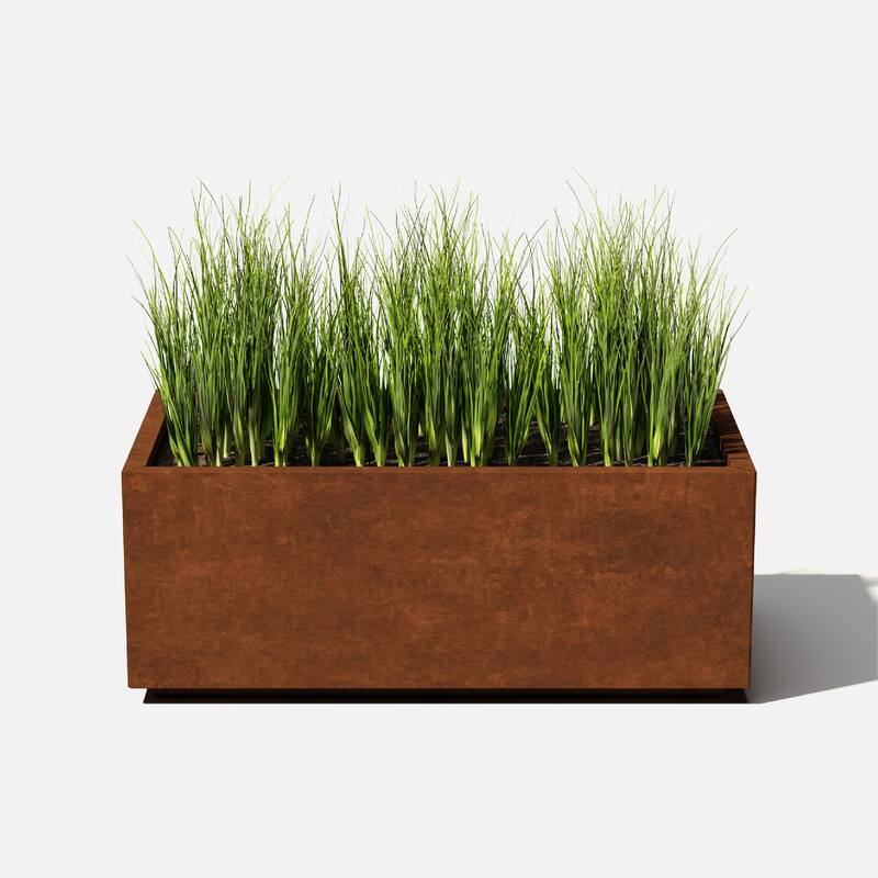 Corten Steel Series Long Box Planter