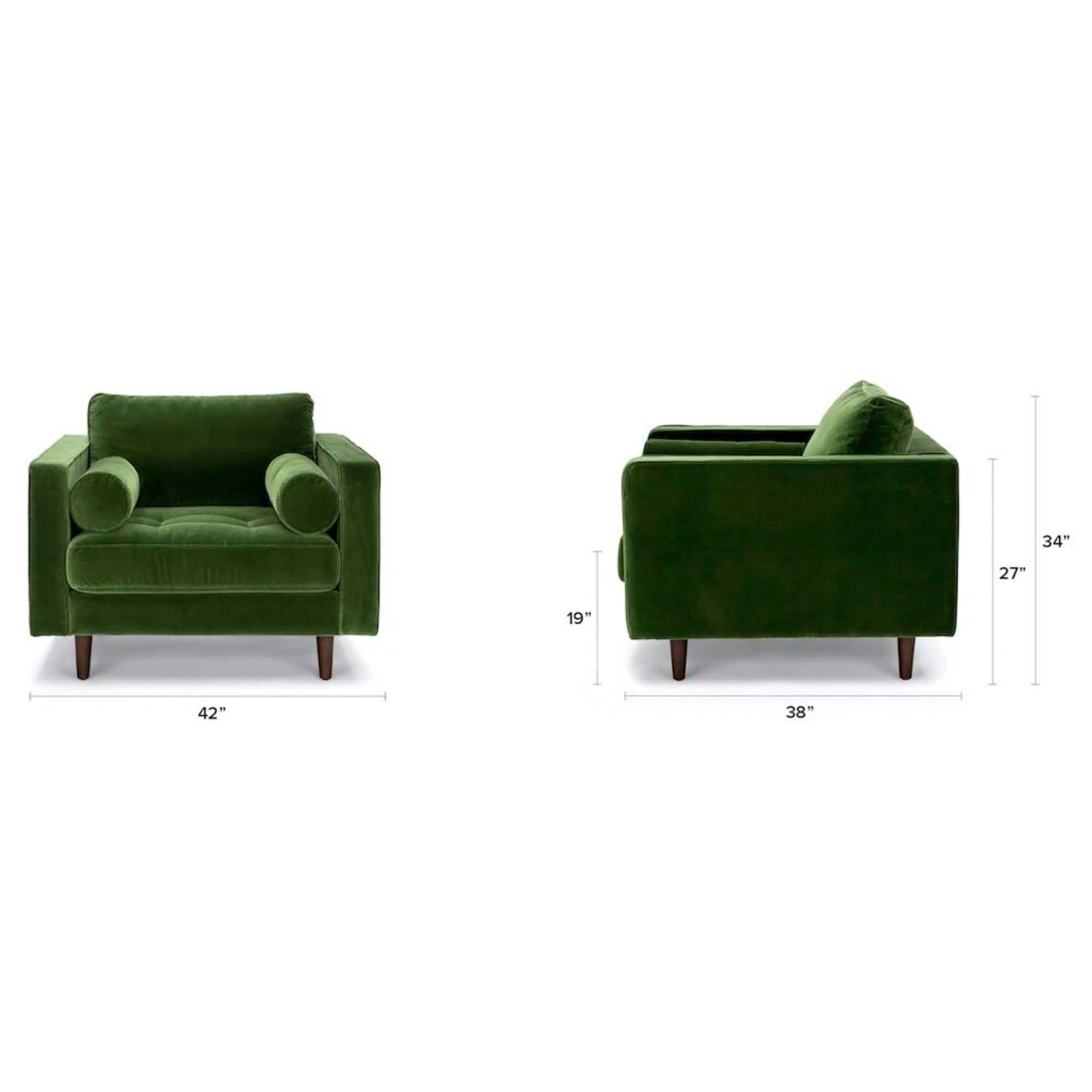Article green velvet chair shop