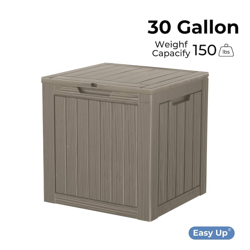 30 Gal. Resin Outdoor Patio Storage Deck Box