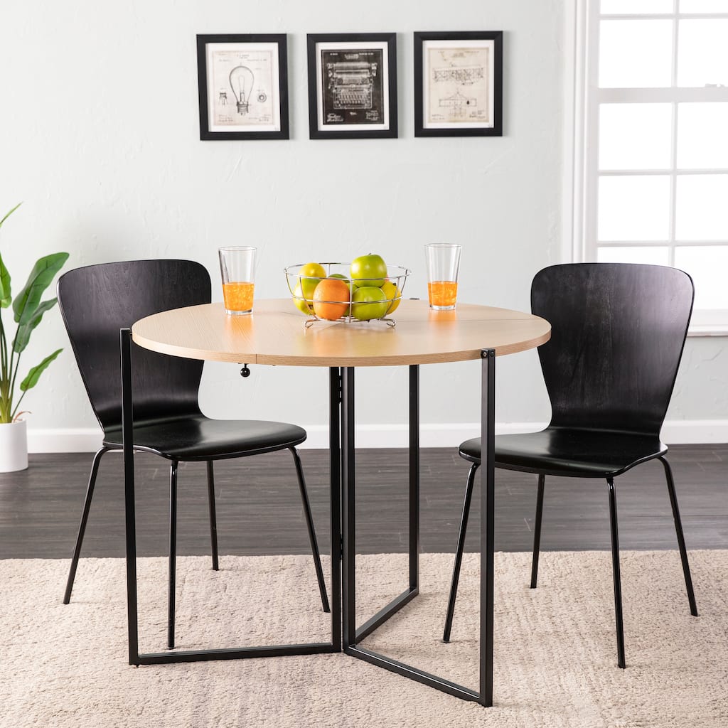 SEI Furniture Landon Round Folding Dining Table