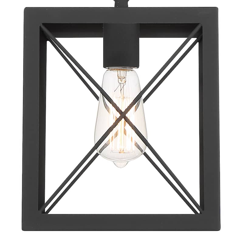 Kiro 1-light Modern Farmhouse Rectangle Pendant Light with UL Certified - N/A