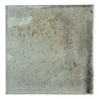Antiek 3.94 in. x 3.94 in. Glossy Green Ceramic Square Wall and Floor ...