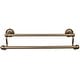 preview thumbnail 2 of 3, Top Knobs Edwardian Bath 24 Inch Double Towel Bar Ribbon Backplate German Bronze