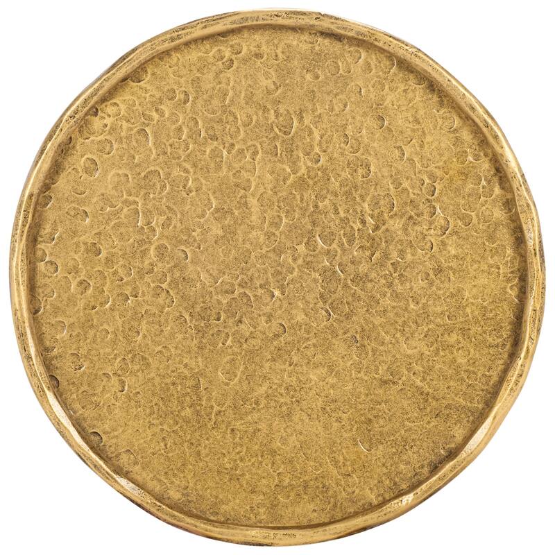 SAFAVIEH Couture Tanyarose Metal & Marble Drink Table - 12"W x 12"D x 24"H