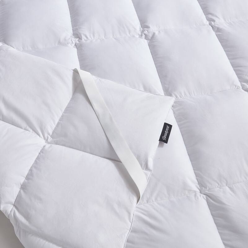 Beautyrest Tencel White Feather & Down Fiber Mattress Topper