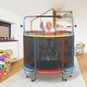 preview thumbnail 13 of 39, Kids Trampoline, Adjustable Toddler Trampoline with Safety Enclosure