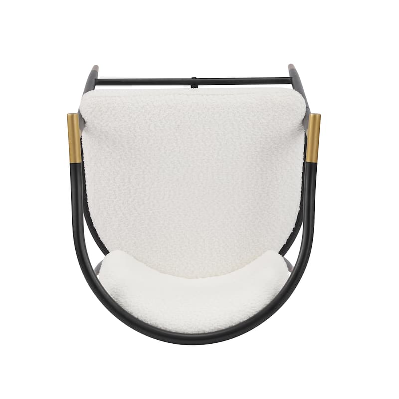 Set of 2 26" H Upholstered Counter Stool with Metal Frame